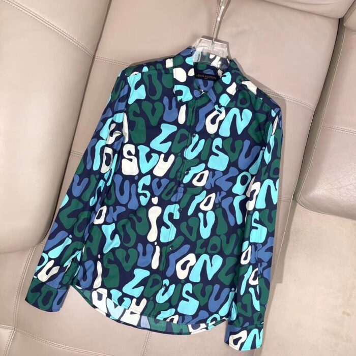 Premium LV Long Sleeve Button Shirt 37