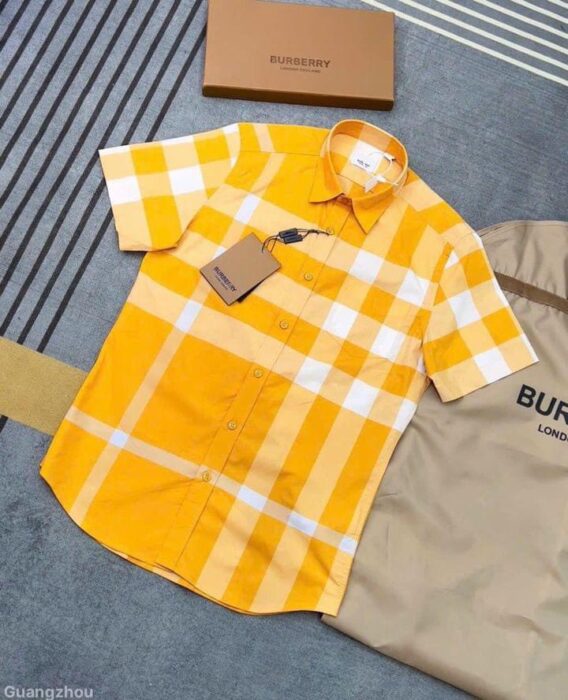 Premium Burberry Long Sleeve Button Shirt 37 With Pocket