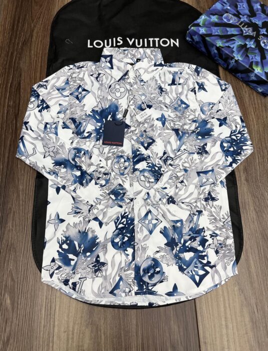 Premium LV Long Sleeve Button Shirt 9